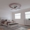 Ekena Millwork 86 5/8-in. OD x 78 3/4-in. ID x 4-in. W x 7/8-in. P Marcella Ceiling Ring Kit CRK87MA - alternate 10